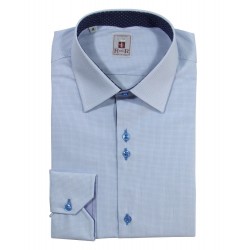 Button-down collar men's shirt