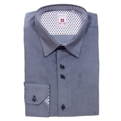 Gray velvet men's shirt