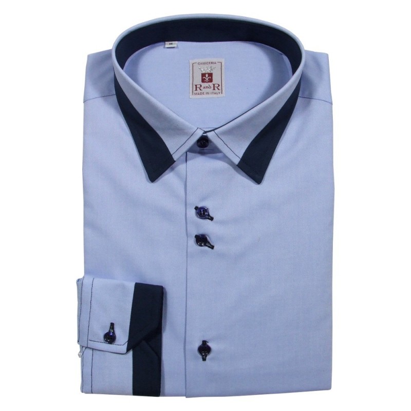 italian collar Men's shirt