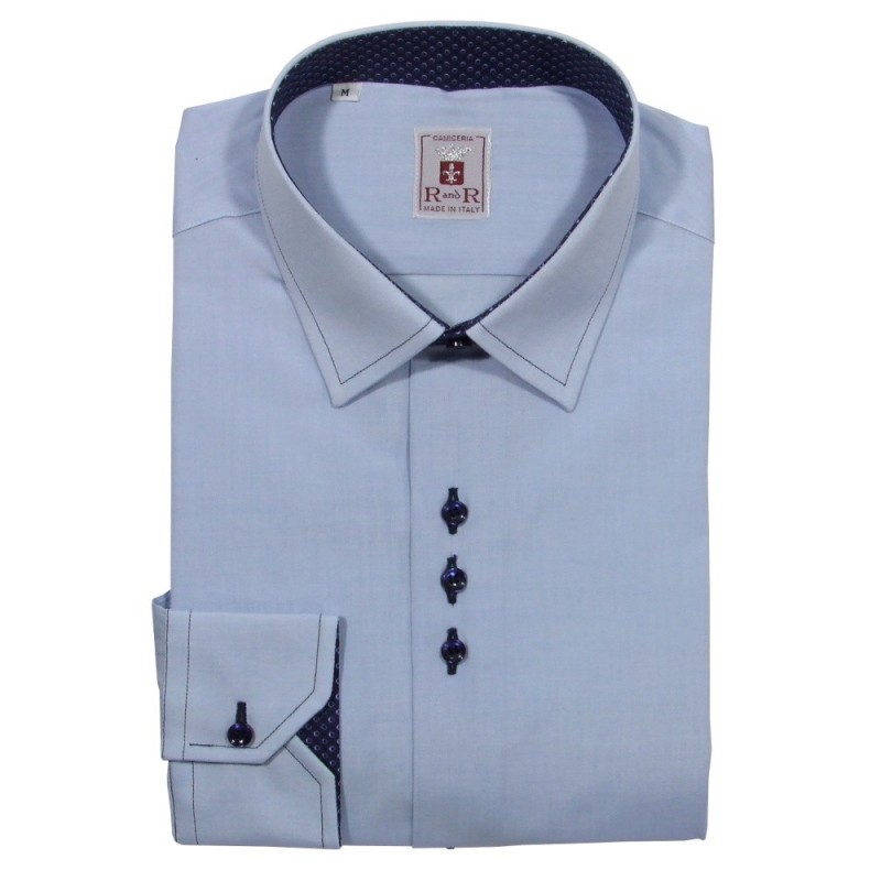 italian collar Men's shirt