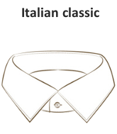 Italian classic collar