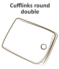 Cufflinks round double